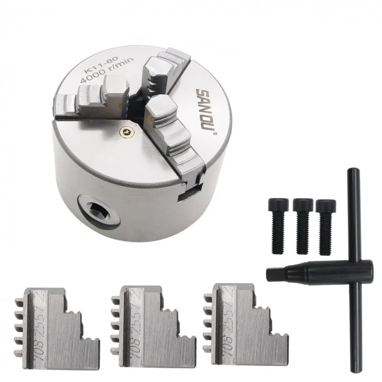 

K11-80 Lathe Chuck 3 Jaw 80mm Self Centering Mini Lathe Chuck