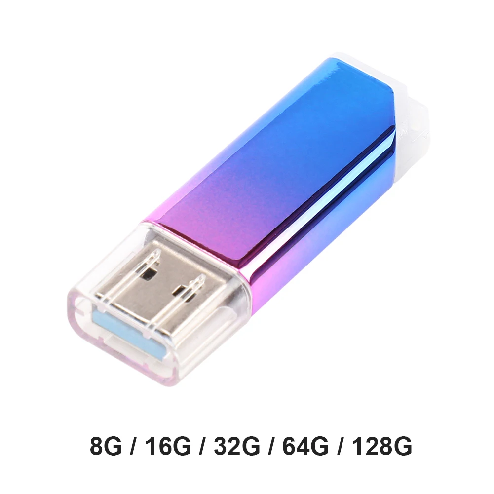 

Портативный флеш-накопитель USB 3,0 градиент U ручка 16 Гб оперативной памяти, 32 Гб встроенной памяти, 64 ГБ 128 ГБ флэш-накопитель металлический фл...