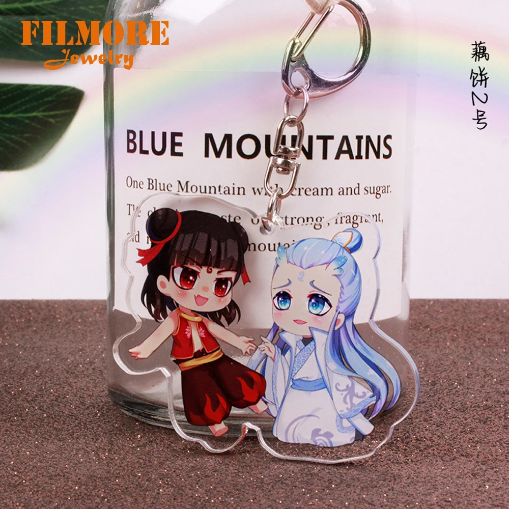 Брелок Ne Zha из китайского аниме новинка оригинальный акриловый персонаж