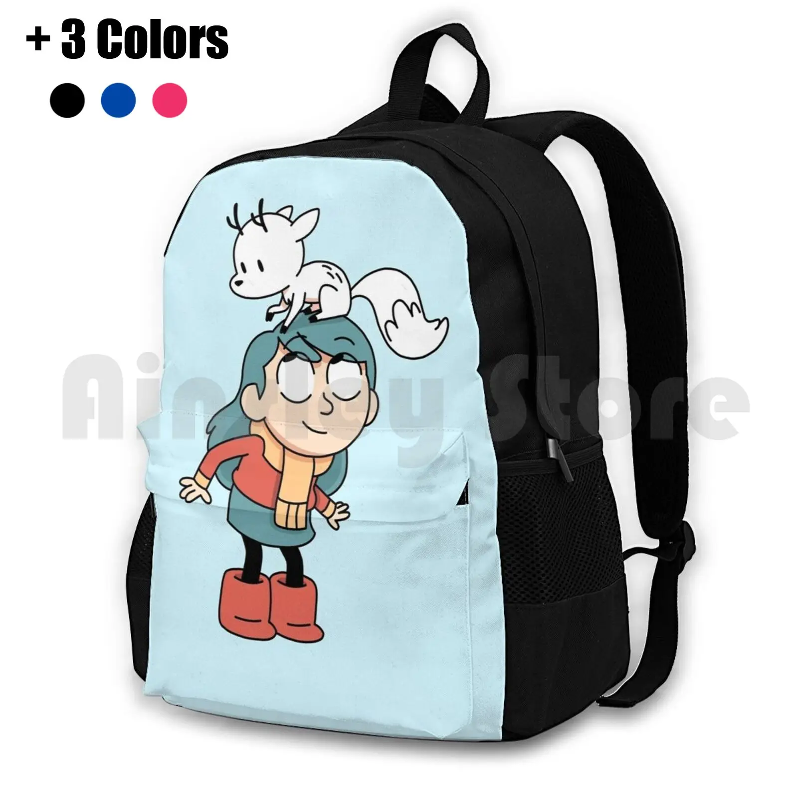 

And Twig / / Outdoor Hiking Backpack Waterproof Camping Travel Twig Deerfox Deer Fox Netflix Tv Tv Show Cartoon