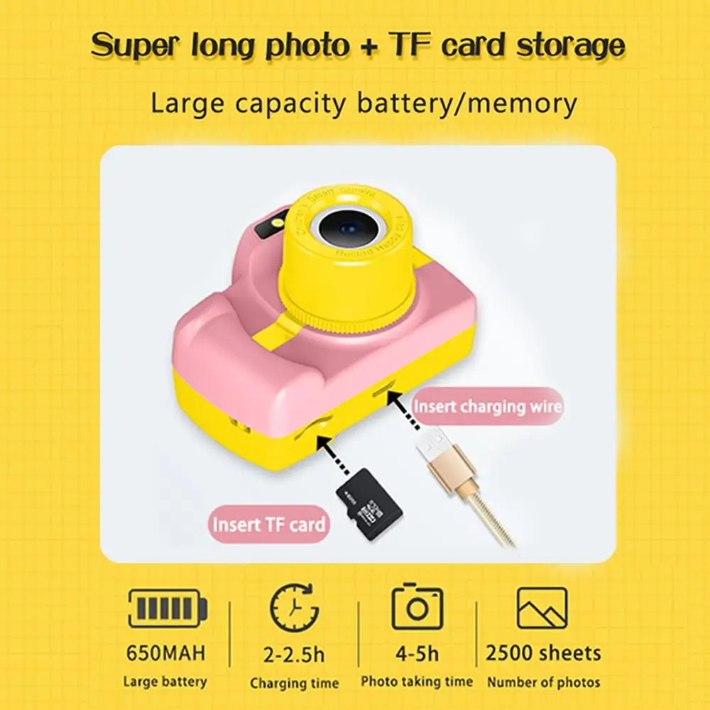 5.0MP детская камера HD 1080P сенсорный экран Детская цифровая 1 5 &quotLCD Мини