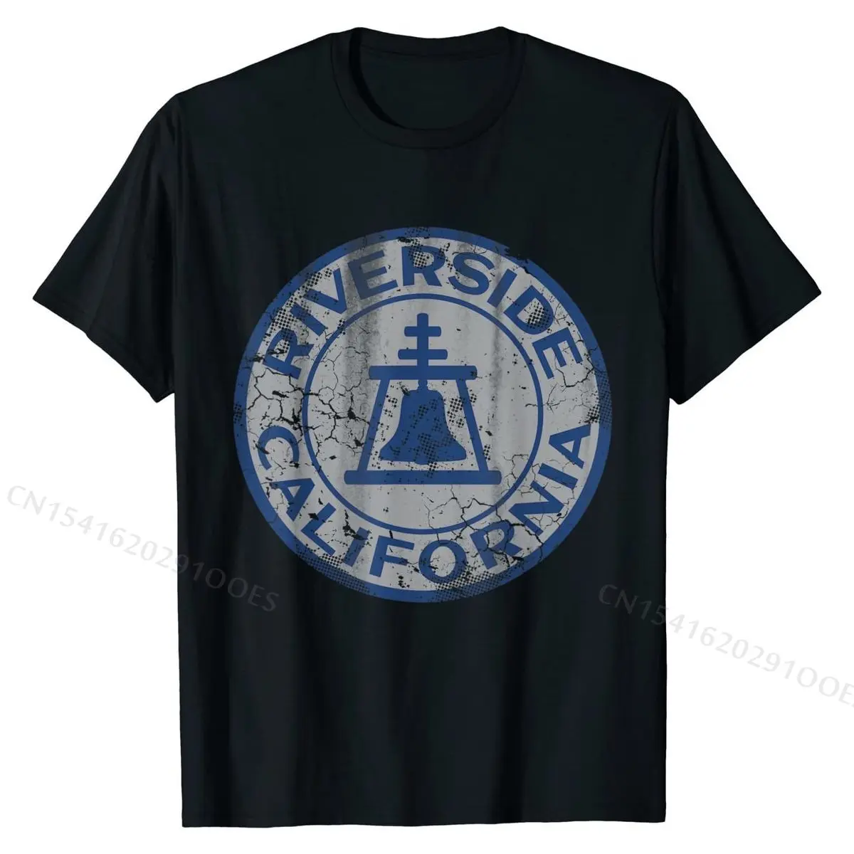 

Riverside California Flag T-Shirt Vintage Fade Cheap Men Tops T Shirt Europe T Shirts Cotton Crazy