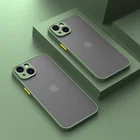 Матовый Прозрачный чехол для телефона iPhone 11 12 13 Pro XS Max 13Mini X XR 8 7 Plus SE 2, Защита камеры, противоударный бампер