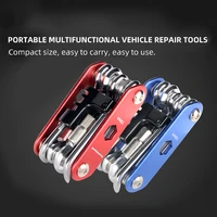 bike repair tool bicycle repair set 14 in 1 multi function tool kit chain splitter all metal tool kits with hex key wrench