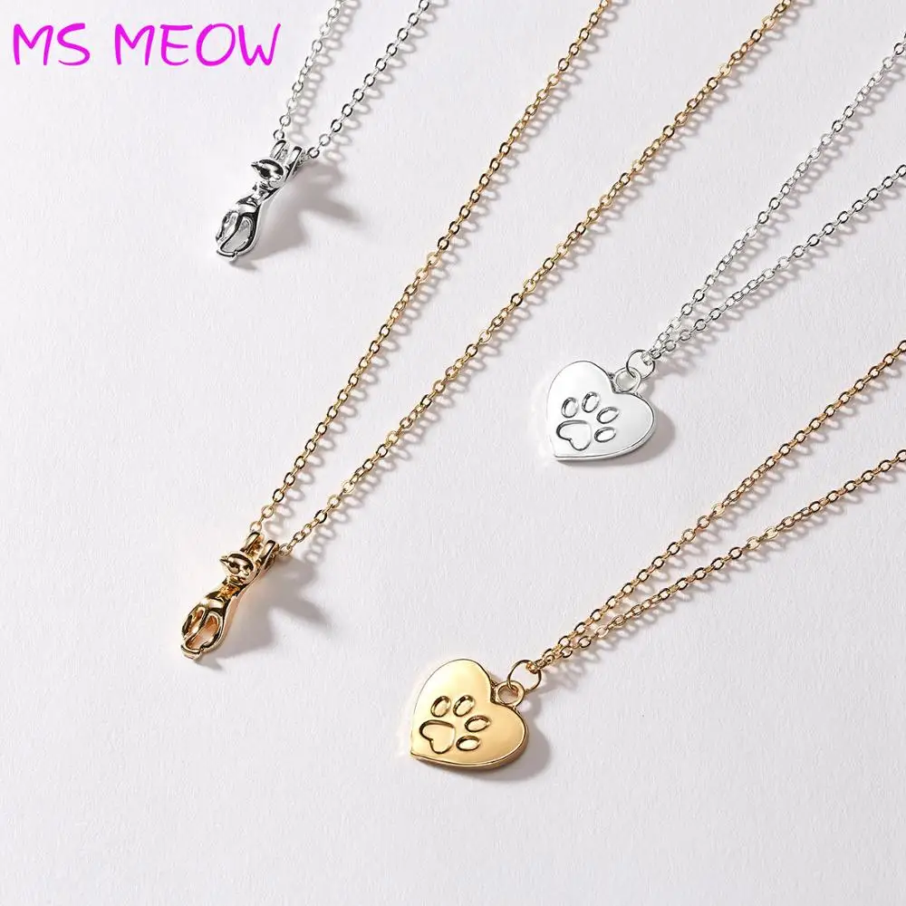 Ожерелье женское длинное в виде кошки собаки животного|Серьги-гвоздики| |