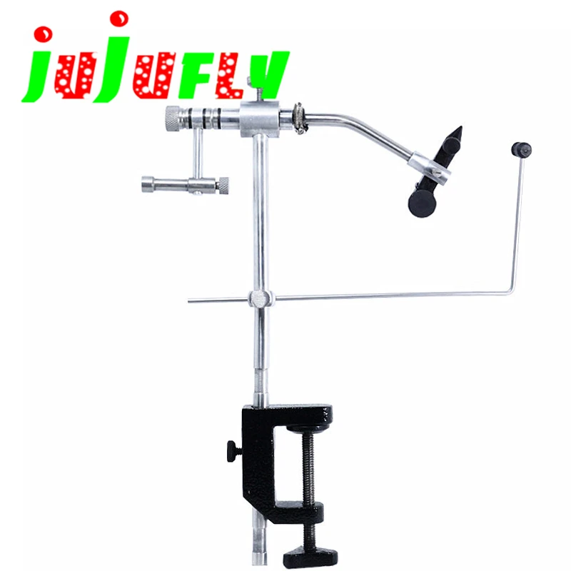 Enlarge Premium 360degree rotary fly tying vise with dual bearing rotary actuator&harden steel jaws practical fly fishing tying vise