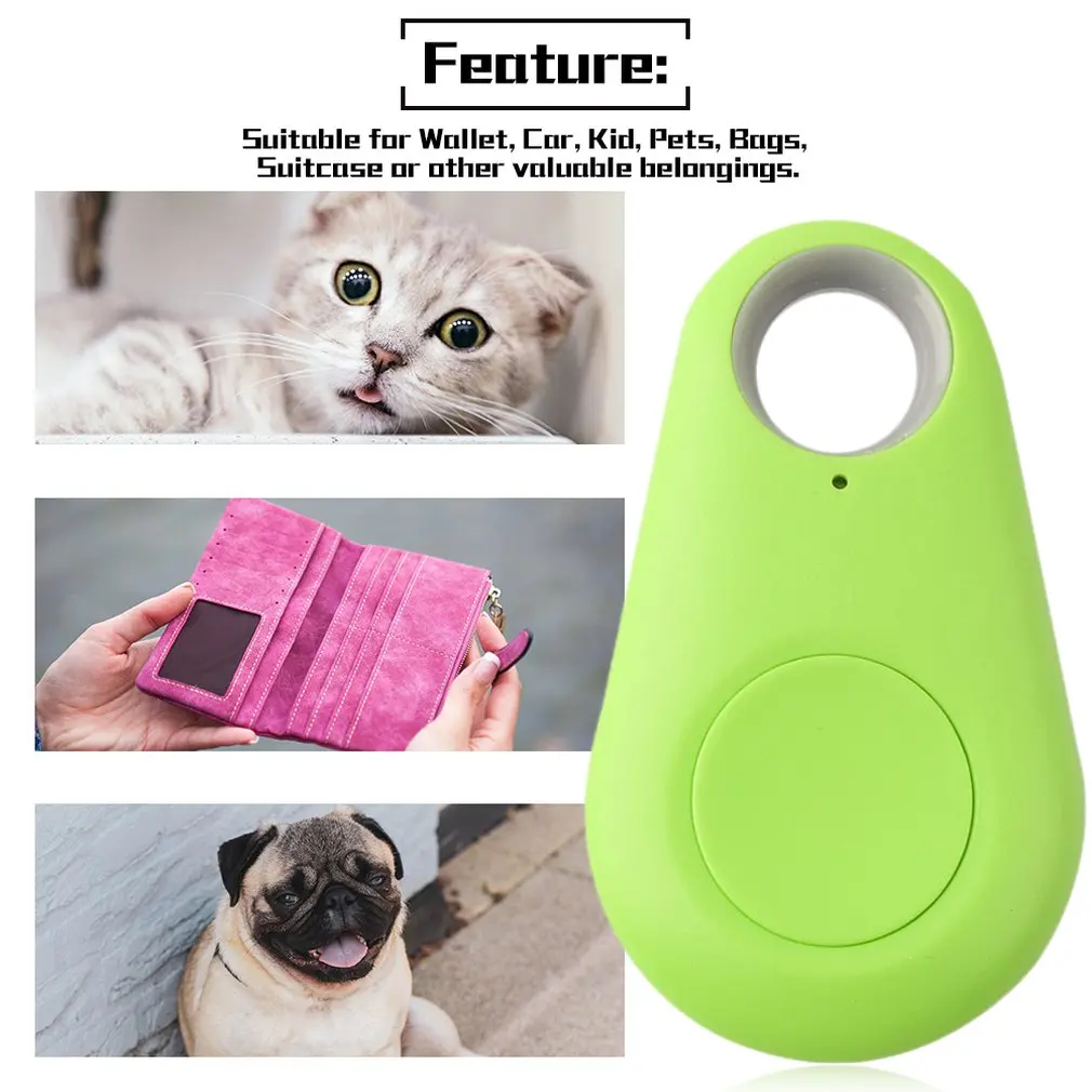 

Portable Size Smart Bluetooth 4.0 Tracer Locator Tag Alarm Wallet Key Pet Dog Tracker Child GPS Locator Key Tracker 4 Colors