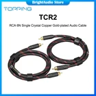 TOPPING TCR2 RCA штекер-штекер аудиокабель 6N монокристаллический Медный позолоченный провод для линии декодера усилителя
