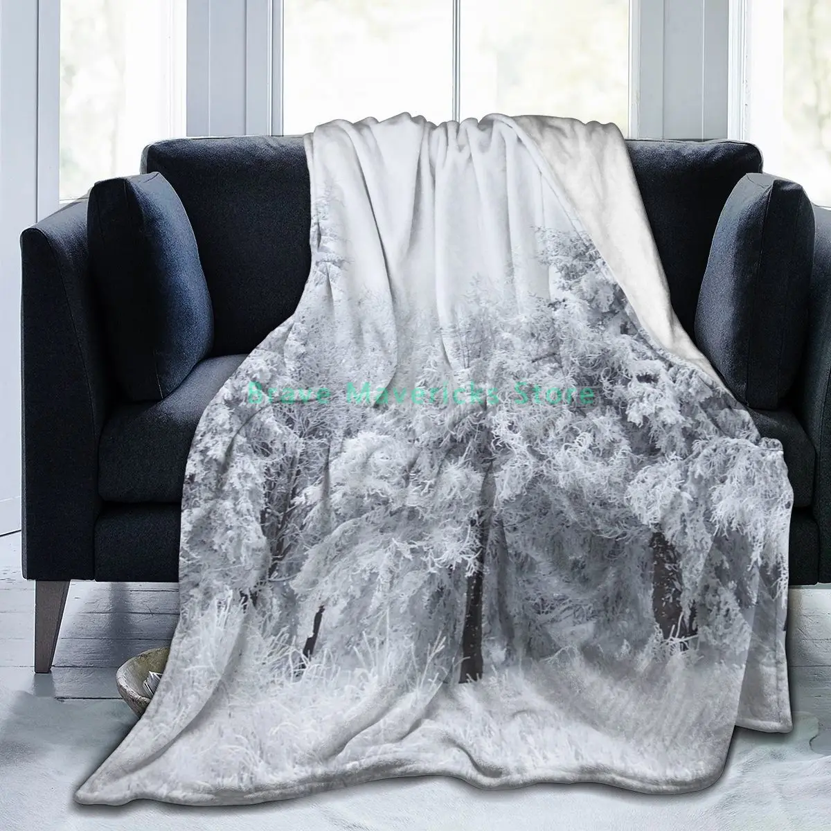 

New 3D Landscape Personality Printed Flannel Blanket Sheet Bedding Soft Blanket Bed Cover Home Textile Decoration