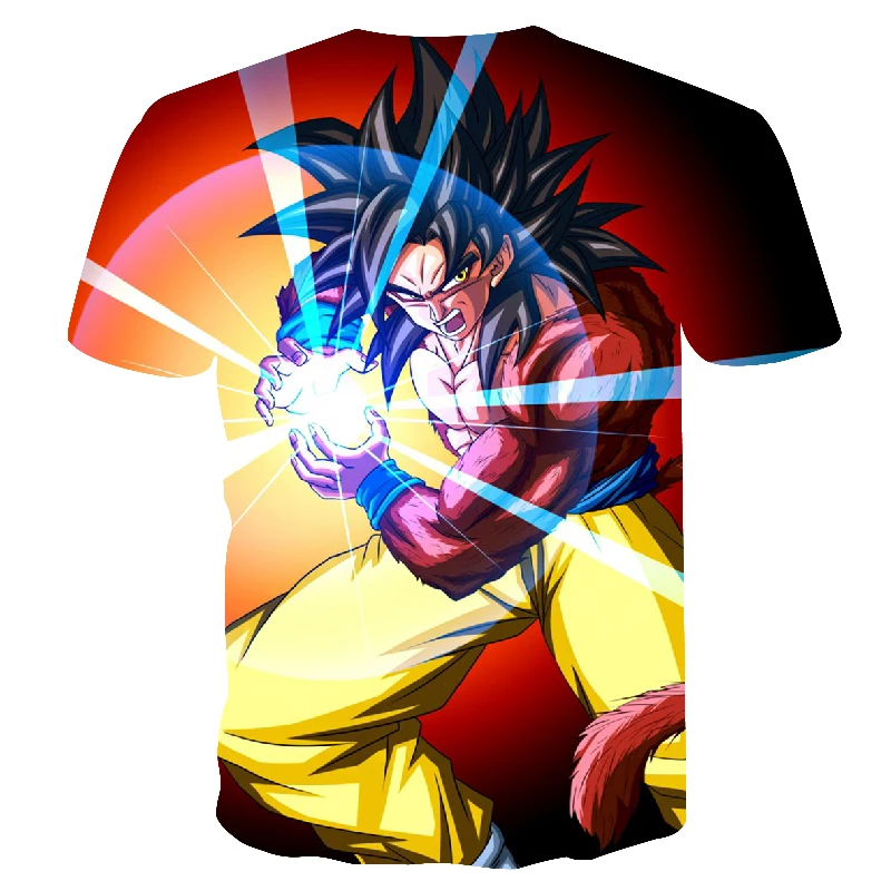 Новинка Мужская 3D футболка Dragon Ball Z Ultra Instinct Goku Super Saiyan God Blue Vegeta летняя футболка с рисунком Топы