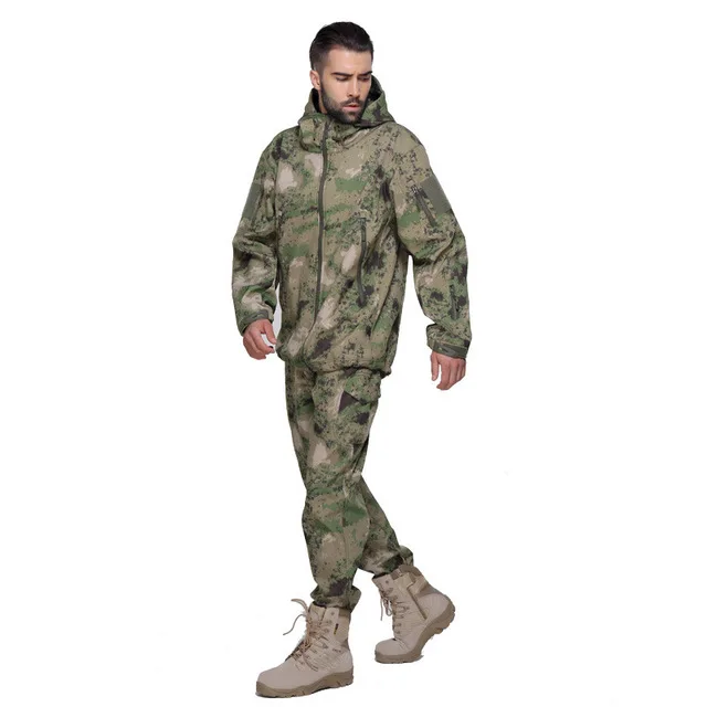 Уличные водонепроницаемые куртки TAD V4 Softshell тактическая охотничья Экипировка