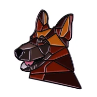 german shepherd brooch cute 3d pet dog badge collar accessories brooch pin badge