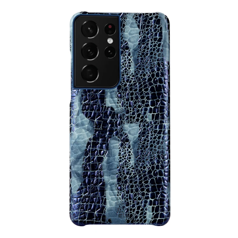 

Синий чехол из натуральной воловьей кожи для Samsung Galaxy S21 Ultra S20 FE S9 S8 S10 S21 Plus Note 20 10 9 A32 A52 A72 A71 A51