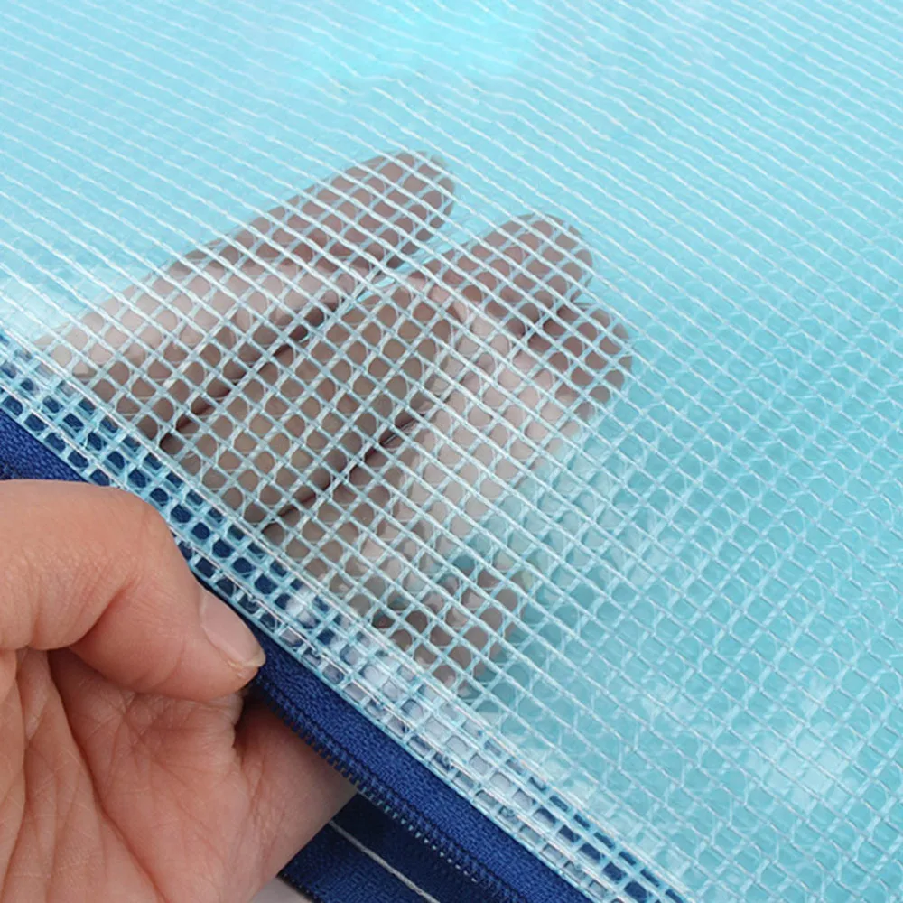 

25Pcs A4 File Pockets PVC Zipper File Bags Documents Organizer Pouch