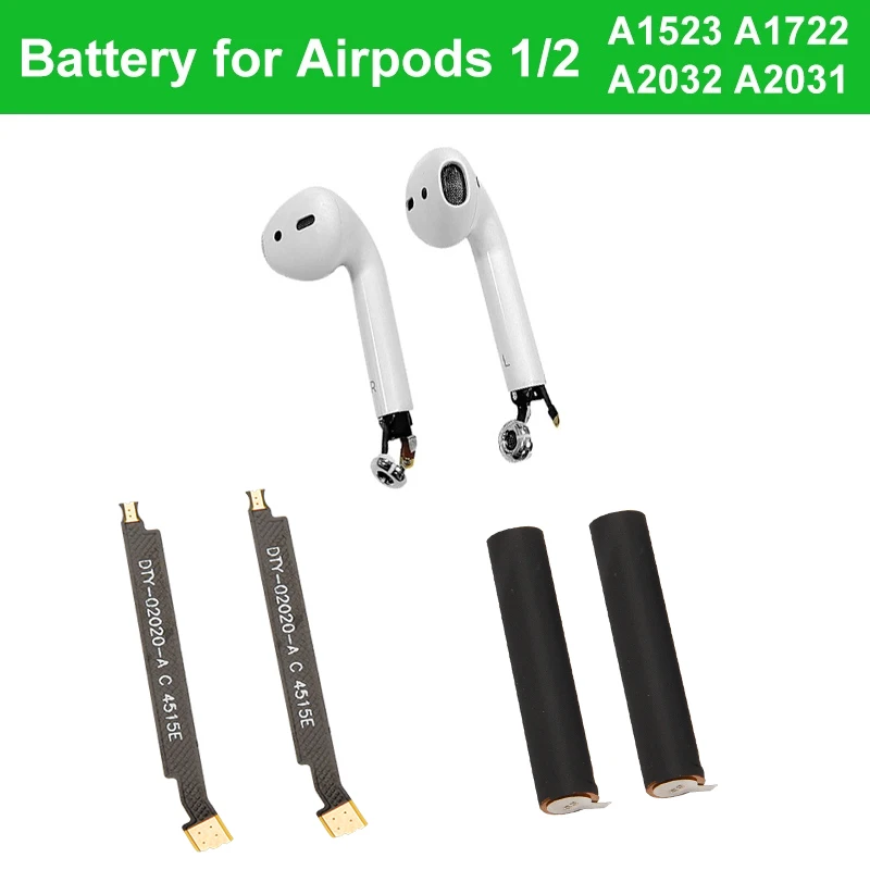 Сменная батарея для airpods 1st 2nd A1604 A1523 A1722 A2032 A2031 Высококачественная с более