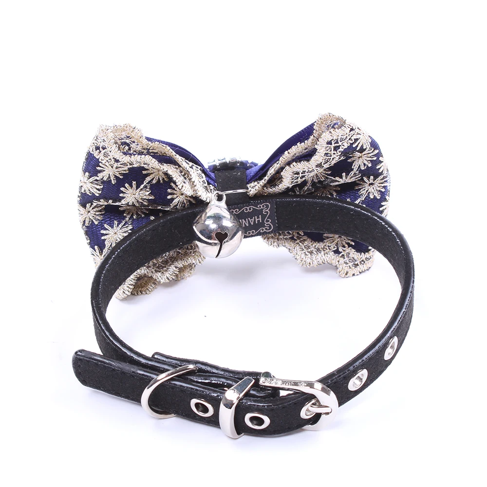 Собака кошка воротник Bling Стразы ожерелье с котенком ювелирные изделия цветочный лук кольцо дизайн маленькие собаки девушка-Teacup jorkie