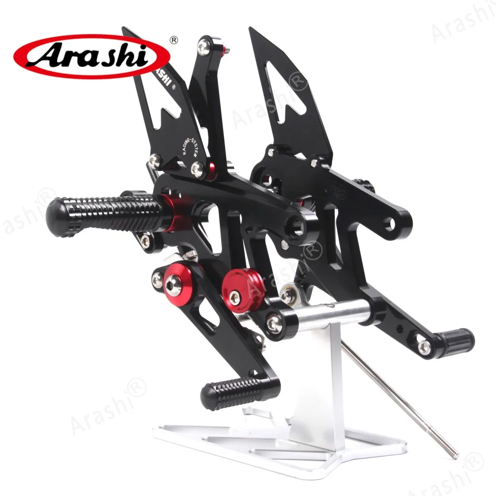 Arashi CNC Регулируемые подножки для APRILIA RSV4 завод APRC ABS 2013- подножки подножка мотоциклиста RSV 4 алюминий