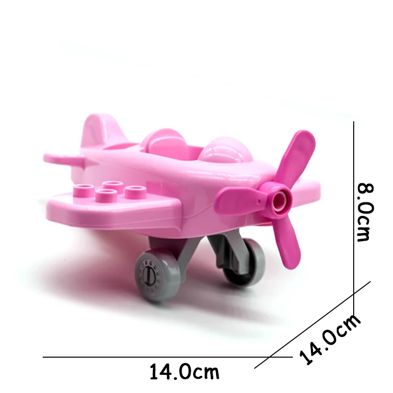 

Big Size Building Blocks Accessories Cartoon Car Engineering Truck Airplane Train Vehicle Bricks Kid Toys For Children Gifts