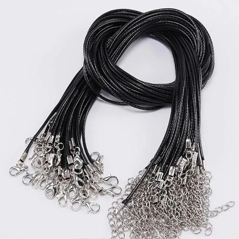 10Pcs/Lot 2mm Width Genuine Leather Cord Colorful Adjustable Braided 50cm Rope for DIY Necklace Bracelet Jewelry Making Findings | Украшения