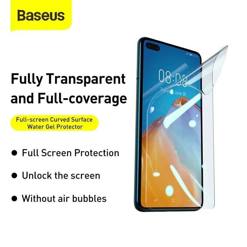 

Baseus Screen Protector For Huawei P40 Pro Plus Protective Not Glass Soft Hydrogel Film Full Cover Curved Surface Protector
