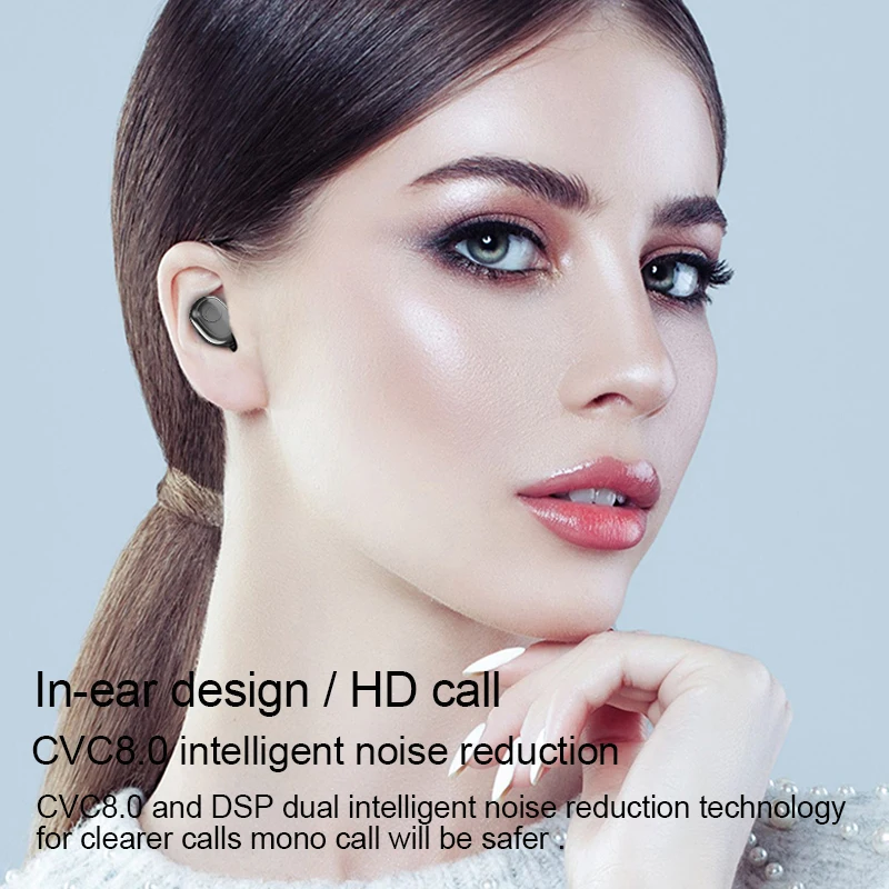 Мини Новые Bluetooth наушники G6s TWS IPX7 8D бас беспроводной зарядки светодиодный дисплей 3500 мАч многофункциональные наушники гарнитура
