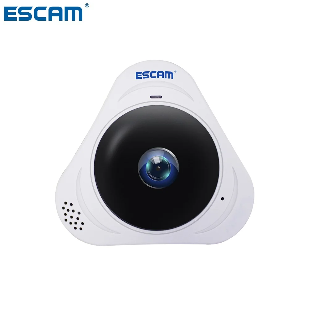 

ESCAM Q8 HD 960P 360 МП панорамный монитор 128 градусов рыбий глаз WIFI ИК Инфракрасная камера с двухсторонним аудио/детектором движения Макс г
