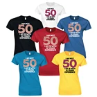 Футболка Huikoo женская из 100% хлопка, с надписью I Am Not 50 I'm 18 With опытная, подарок на день рождения, розовое золото, топ для вечевечерние 50-го сестры, 1971