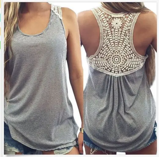 Модные женские туфли летнее кружевное платье майка топ без рукавов с открытой