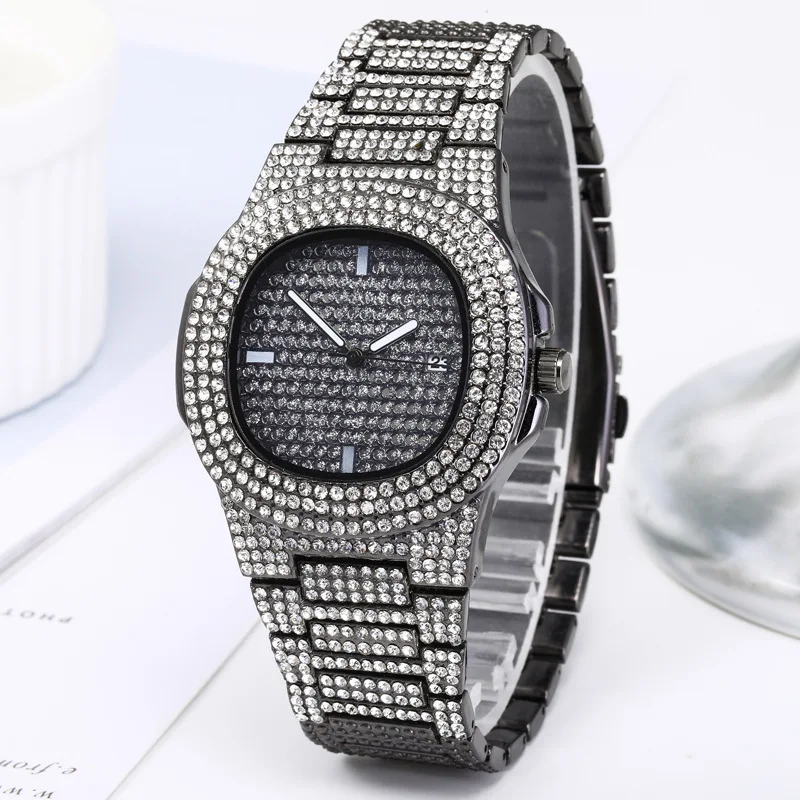 

Gypsophila Ladies Watch Factory Direct Sales Quartz Watch Calendar Steel Band Diamond Ladies Watch