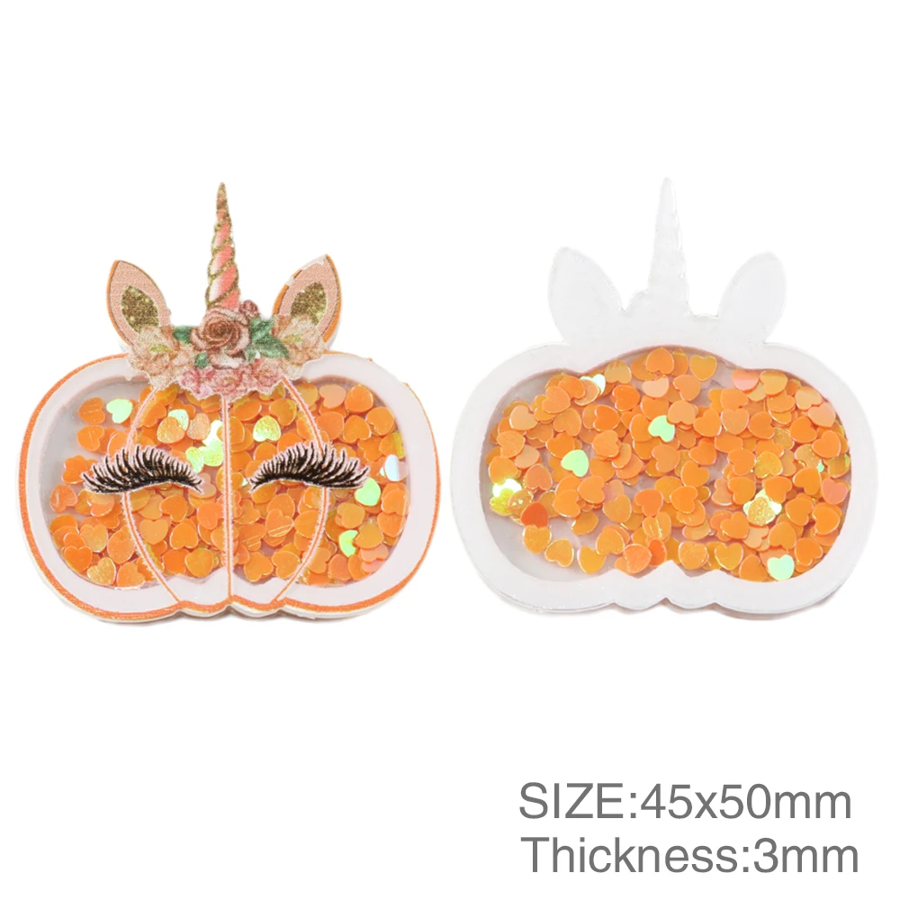David accessories 25 шт./лот Рождество Хэллоуин с принтом зыбучих песков с блестками Акриловые Красочные Блестки для рукоделия, украшения, 25Yc7985