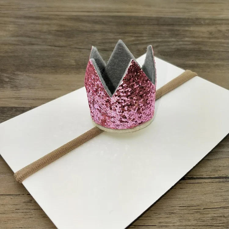 Блестящая Корона эластичная повязка на голову золотая корона принцессы для