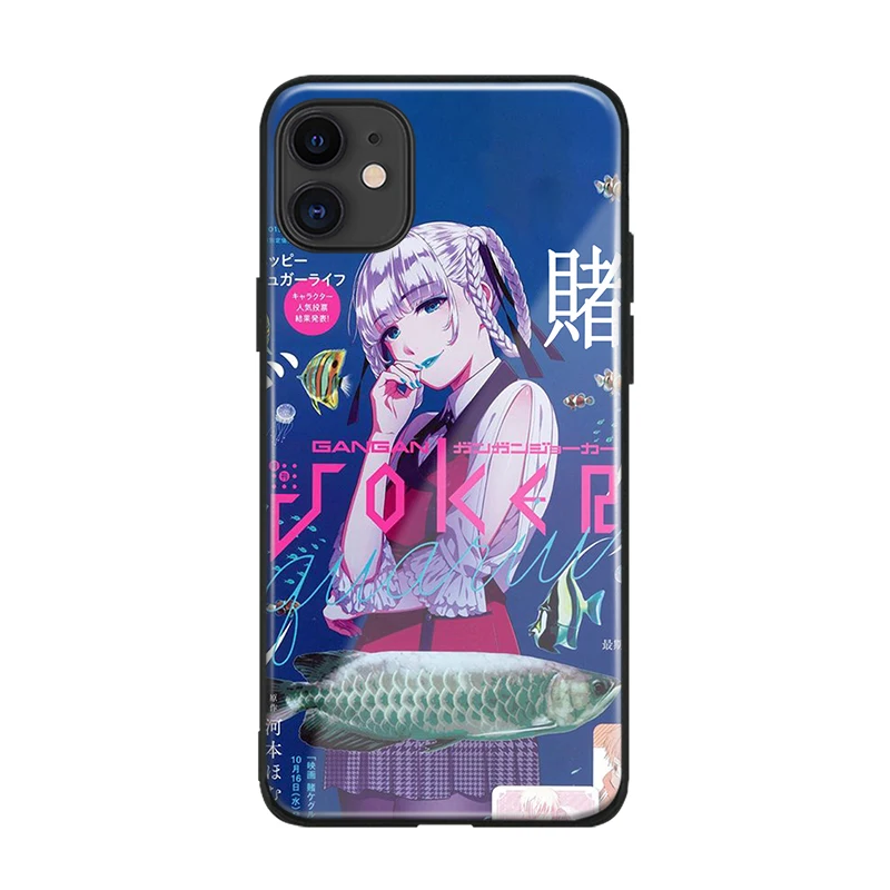 momobami kirari kakegurui anime soft silicone glass phone case cover for iphone se 6 6s 7 8 plus x xr xs 11 12 mini pro max free global shipping