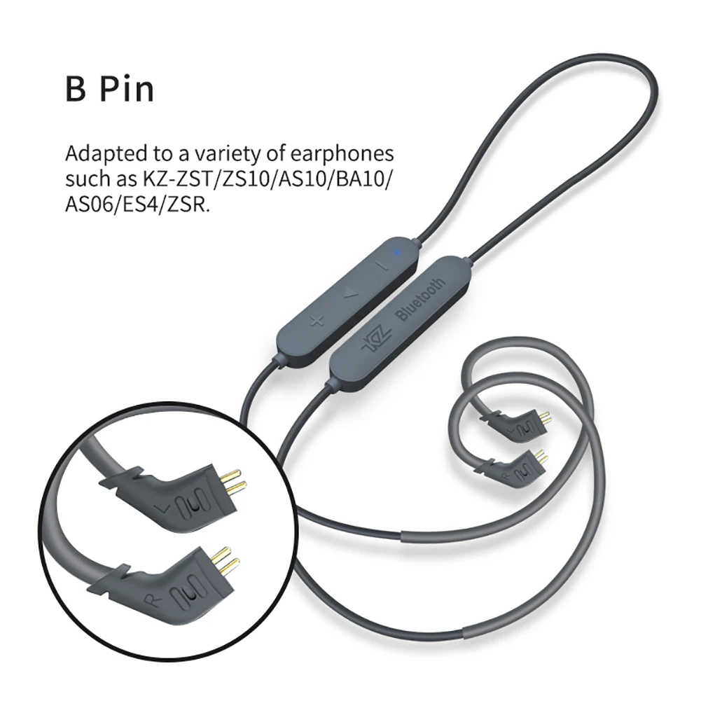 Кабель для наушников KZ Aptx HD CSR8675 Bluetooth 5 0 с беспроводным модулем поддержкой AS10 ZST ES4