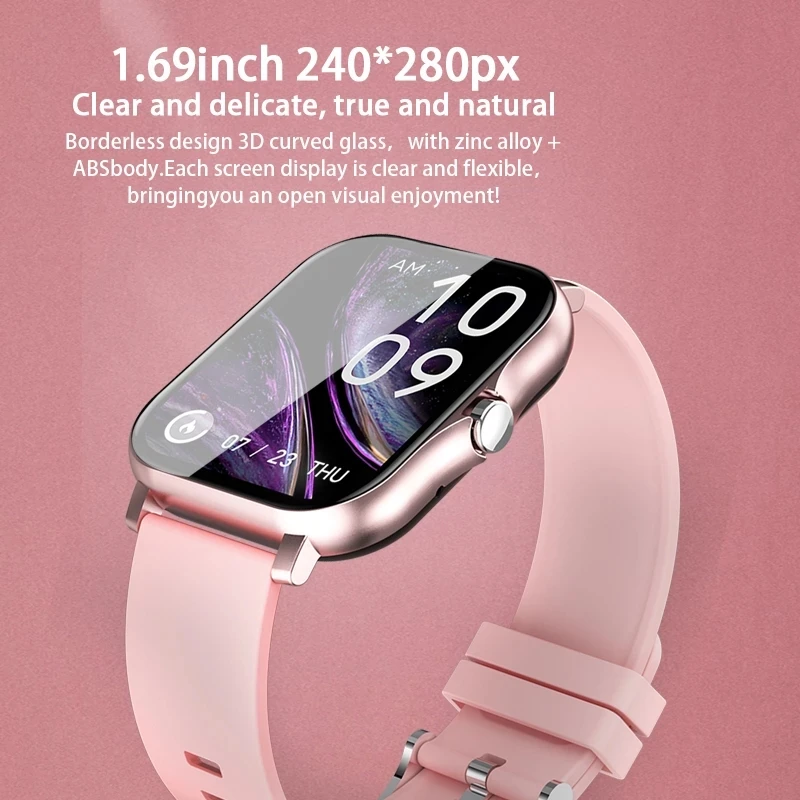new smart watch women bluetooth call fitness tracker laidies smartwatch heart rate sleep monitor music control woman man watches free global shipping