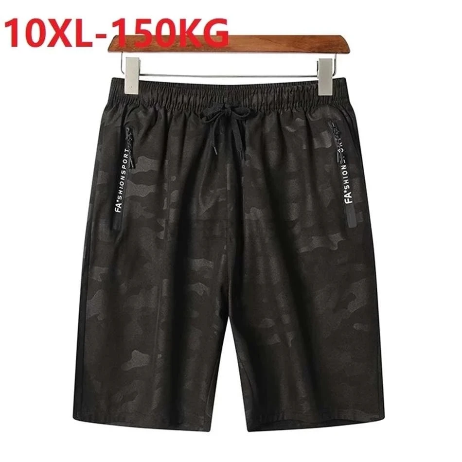 

summer men Quick dry geometry Camouflage beach shorts plus size 8XL 9XL 10XL board shorts sports oversize loose shorts thin 70