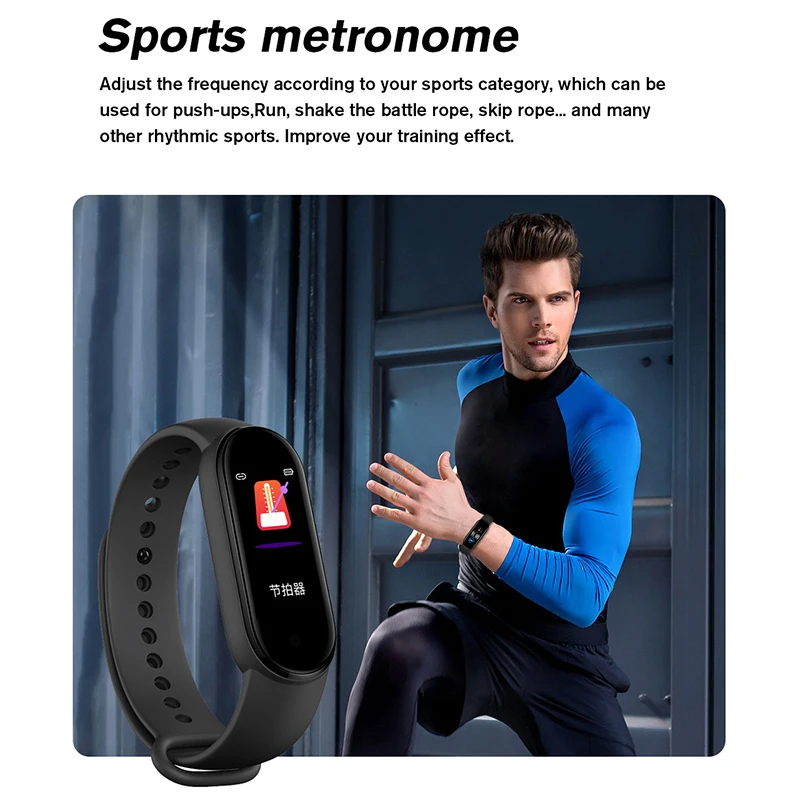 m5 pro smart bracelet fitness tracker heart rate ip68 waterproof smart watch health sport smart wristband woman wearable devices free global shipping