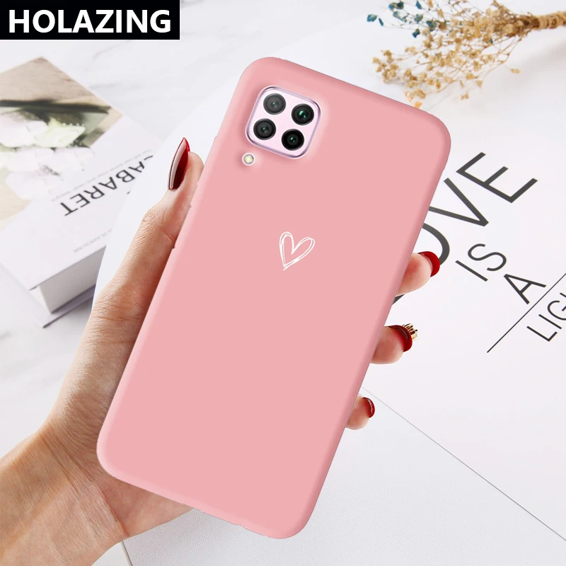 Силиконовый чехол с сердечками для Huawei Nova 7i 6 7 SE 5T 5 5i Pro 4 4E 3E 3i 3 Colorul милый