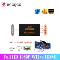 4k hdmi 1 in 4 out hdmi switch 4k hdmi splitter 1x4 full hd 1080p video hdmi switch switcher dual display for hdtv dvd ps3 xbox