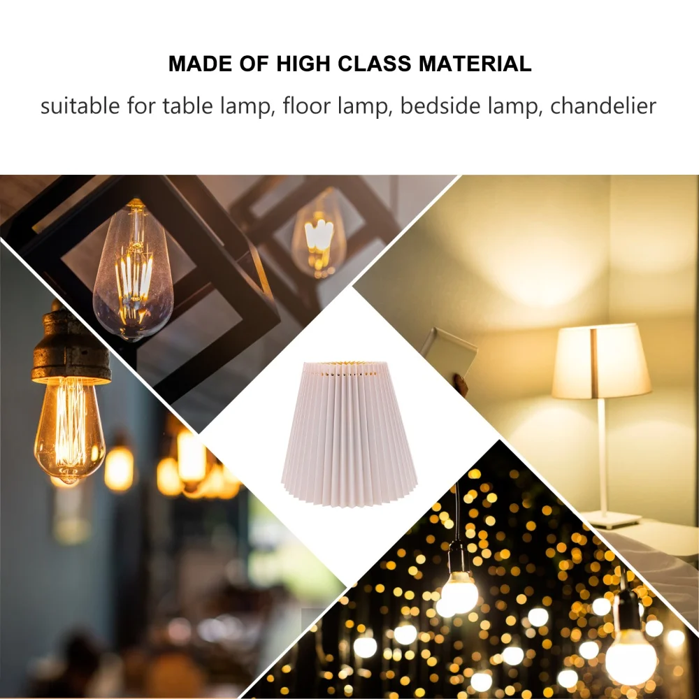 

1pc Pleated Ceiling Lamp Decor Indoor Creative Hanging Light Cover Lampshade