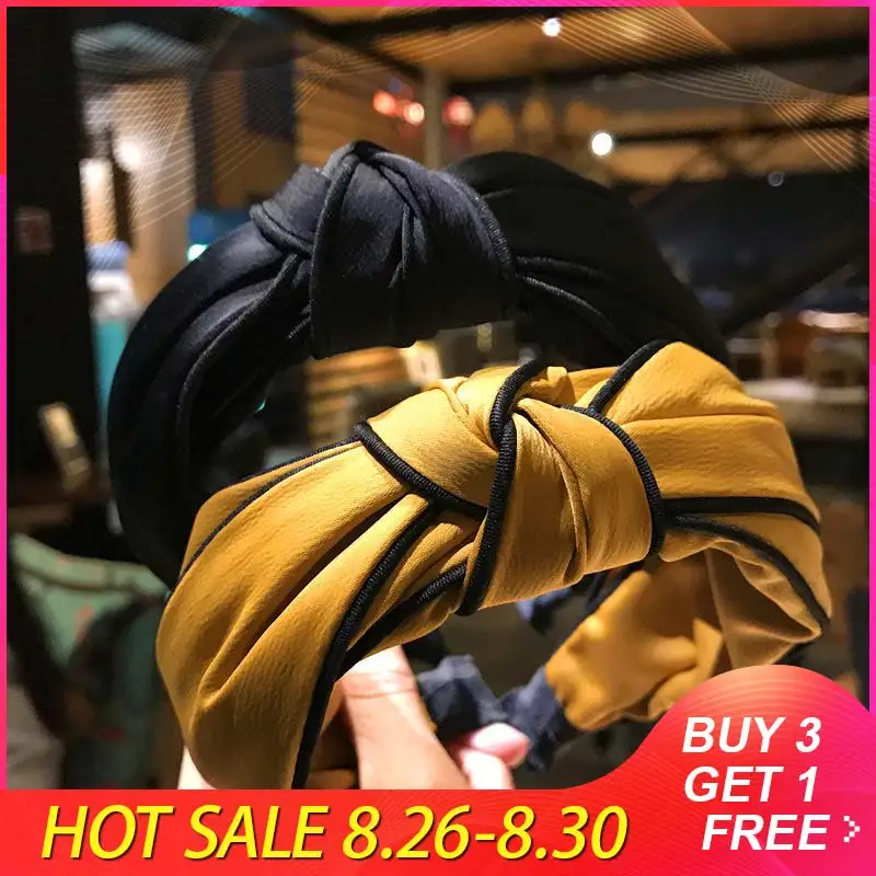 Женщин плетенная повязка для головы студенческий стиль красного и зеленого