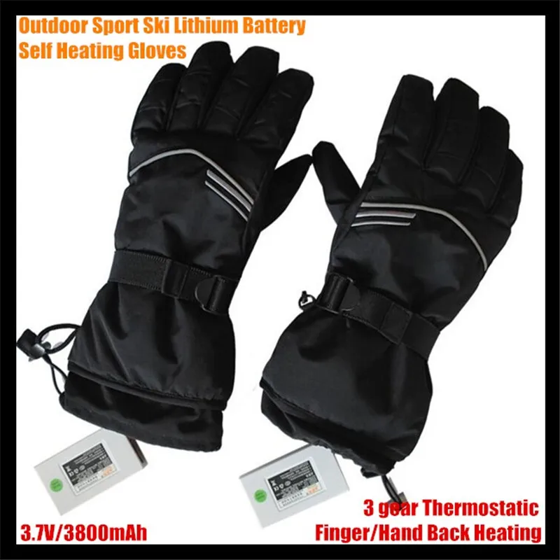 

30pairs Ski USB Electric Heated Gloves Lithium Battery Self Heating Gloves Finger/Hand Back Heat,3 gear Thermostatic Warm 6-12h