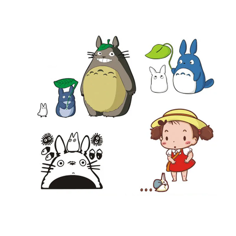 

Creativity Cartoon Totoro Car Stickers Racing Window Decal Auto Automobile Bonnet Sticker Car-styling for Audi BMW Benz VW AMG