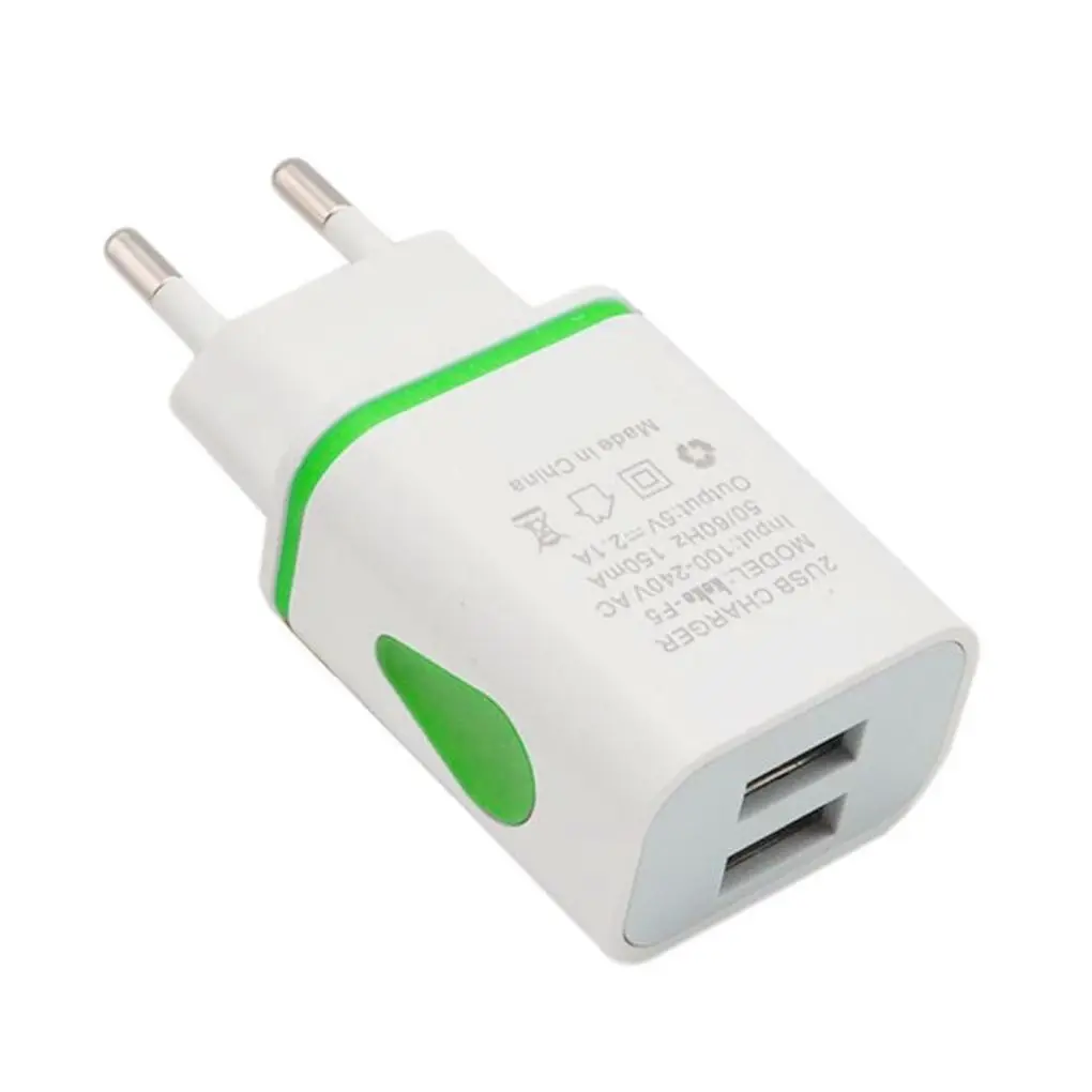 

USB Wall Charger Dual Port 2A Output Travel Plug Power Adapter Compatible Dual USB Charger For iPhone For Samsung For HTC