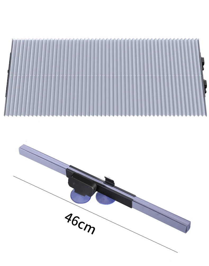 

Retractable Car Front Sunscreen Folding Car Window Curtain 46cm Sunshade Car Windscreen Anti-UV Car Window Sunshade