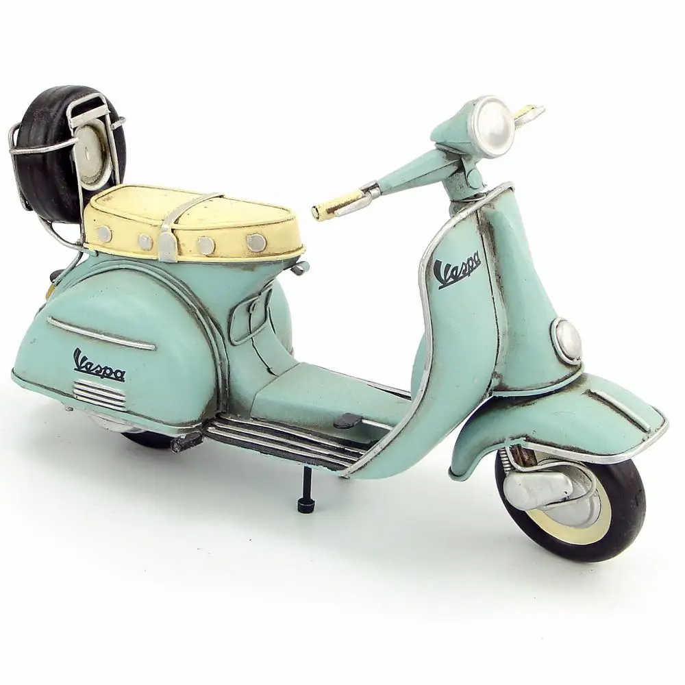 Абсолютно новая модель мотоцикла ручной работы 1965 VESPA металлический мотоцикл артефакт модель игрушки для коллекции подарок украшение