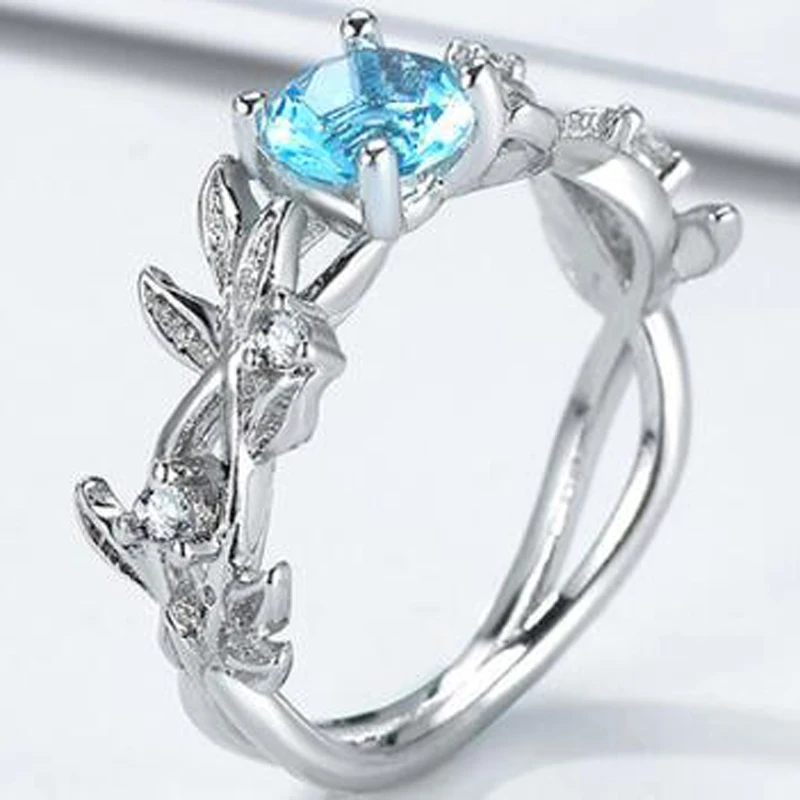 

New Arrival Vintage Rose Gold Filled Wedding Rings For Women Fashion Jewelry Luxury White Zircon Engagement Ring