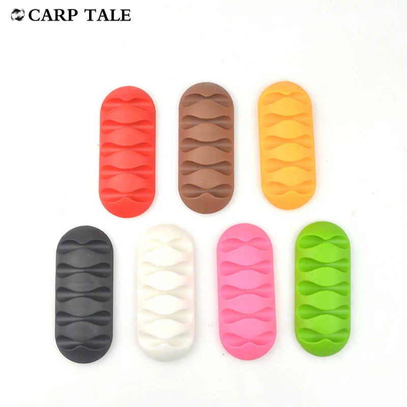 

Cable Organizer Silicone for apple Android Type C USB Cable Winder Desktop Tidy Management Clips Holder Mouse Headphone