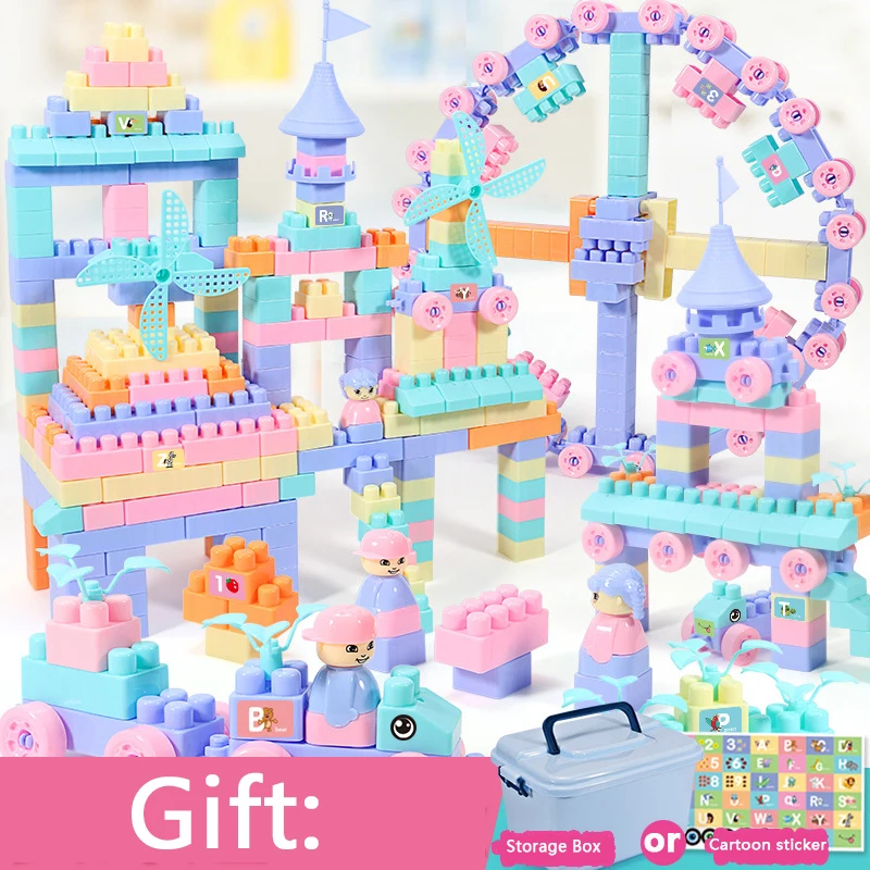 220-430 шт замок мечты строительные блоки городской дом крыша большая частица