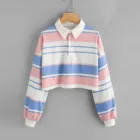 Пуловер женский, короткий, с капюшоном, на пуговицах, Осень-зима