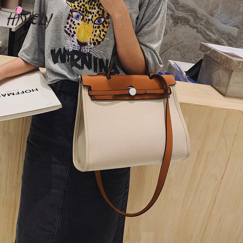 

Fashion Ladies Casual Canvas Handbags for Women 2022 Retro Women's Shoulder Bags Briefcases Trendy Messenger Bags BG1961